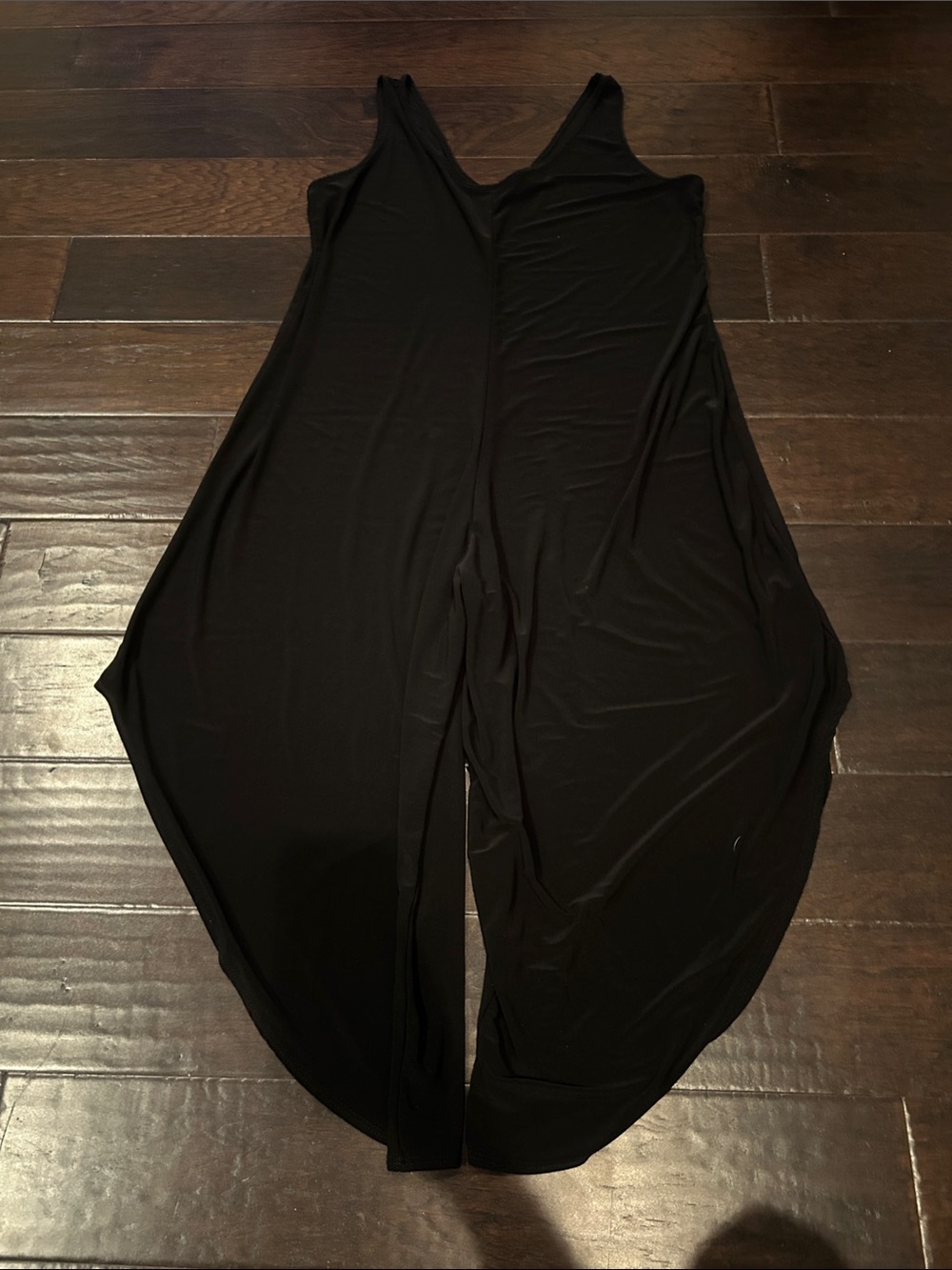 Black Sleeveless Harem-Style Jumpsuit
